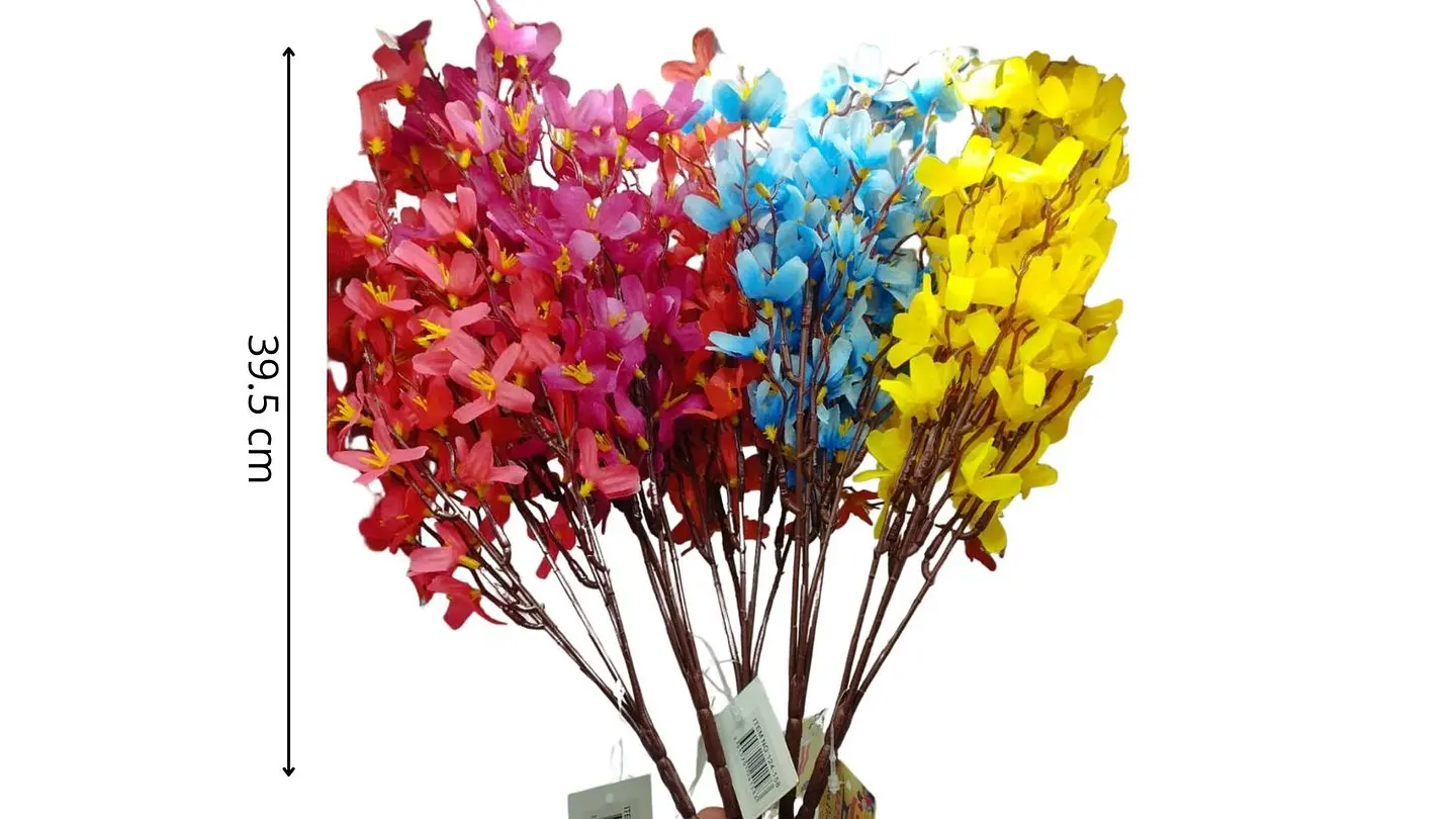 Flor Artificial Decorativa Estilo Lino Marroquí Elegante Para Decoración 4