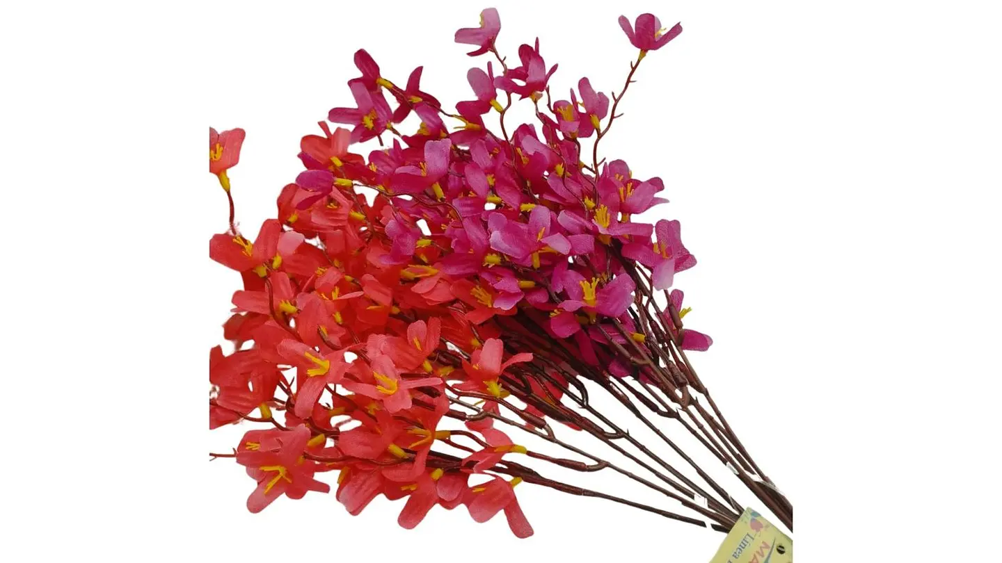 Flor Artificial Decorativa Estilo Lino Marroquí Elegante Para Decoración 5