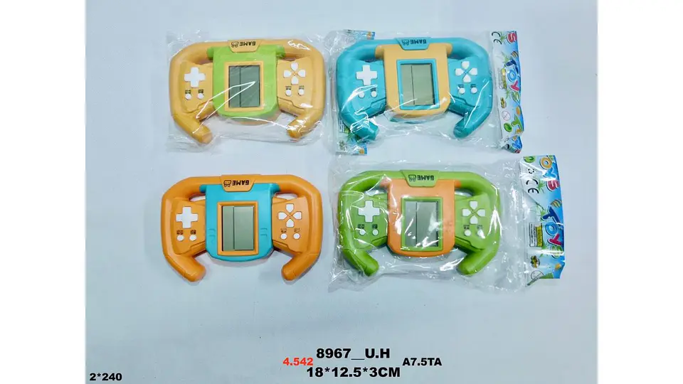Juego Tetris Forma Manubrio de Auto Portátil Divertido 4