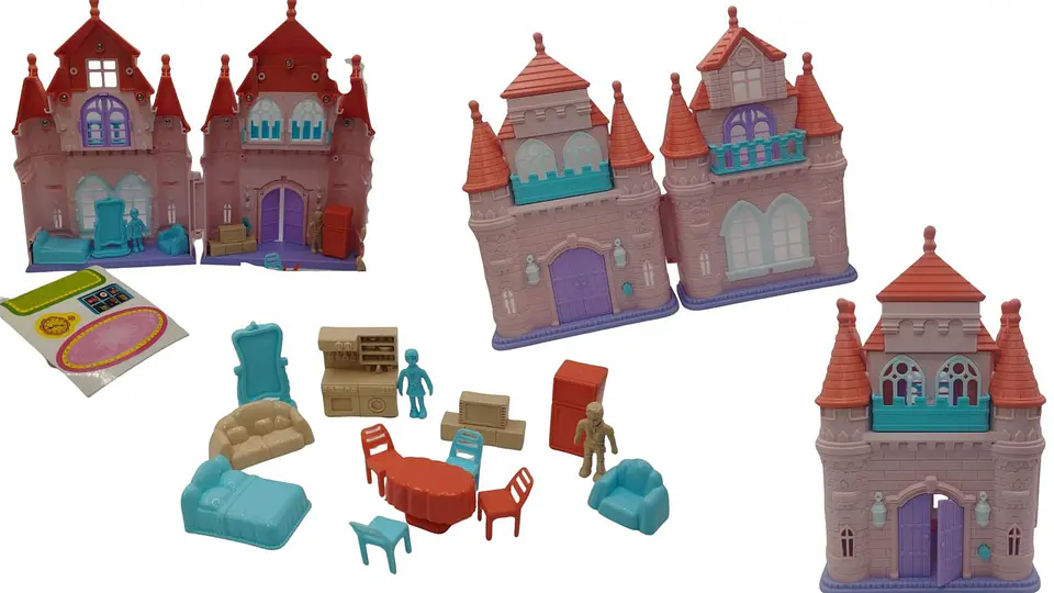 Castillo de Juguete para Niñas Casa de Princesa con Accesorios 1