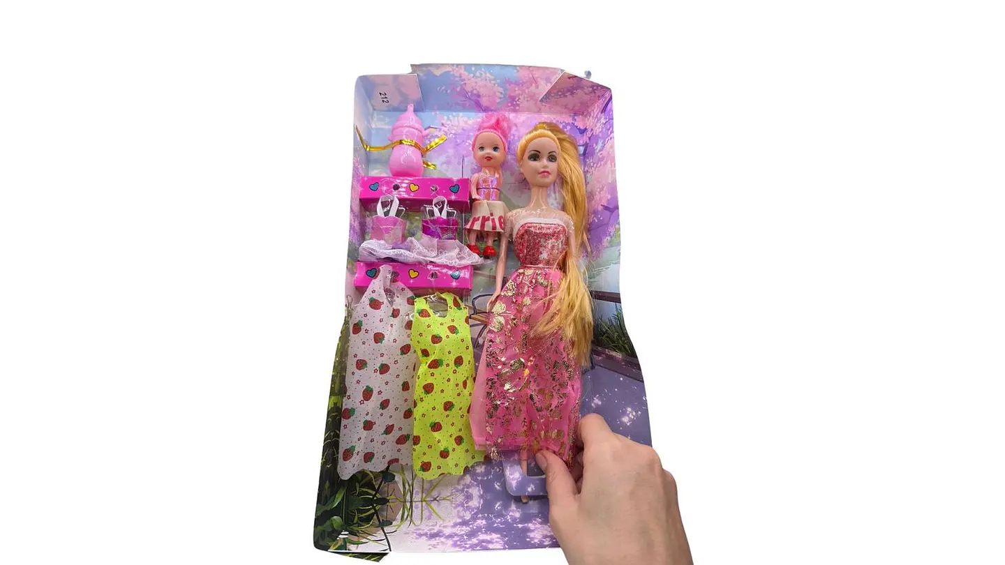 Muñeca con Bebé y Vestidos Juego de Moda para Niñas Moderno 4