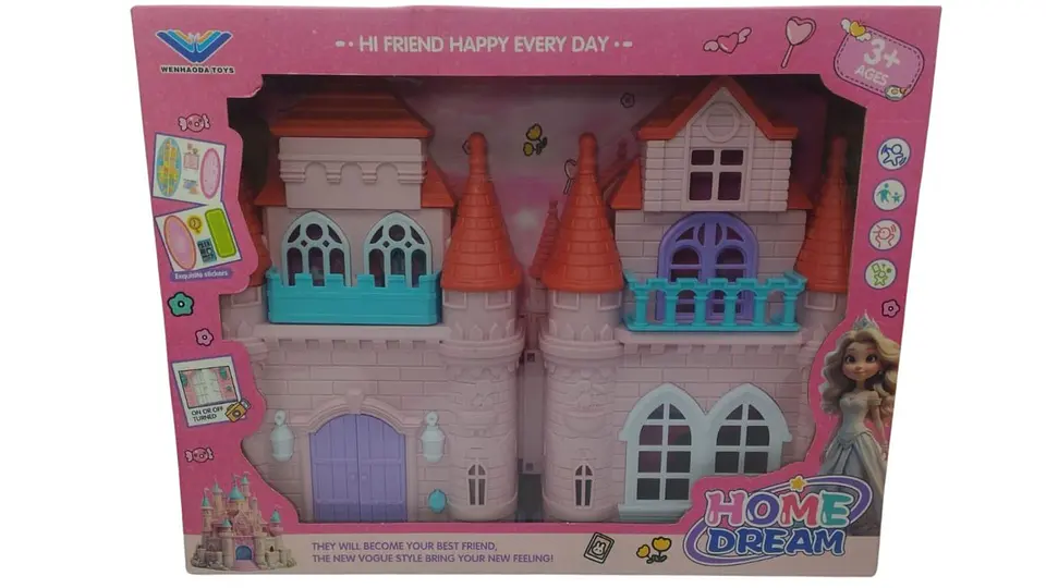 Castillo de Juguete para Niñas Casa de Princesa con Accesorios 6