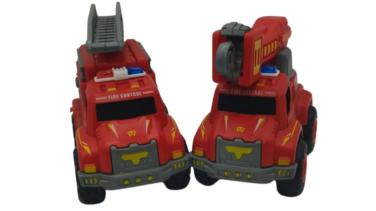 Transformable Metal Fire 6 En 1 Robot Vehículos De Bomberos 2
