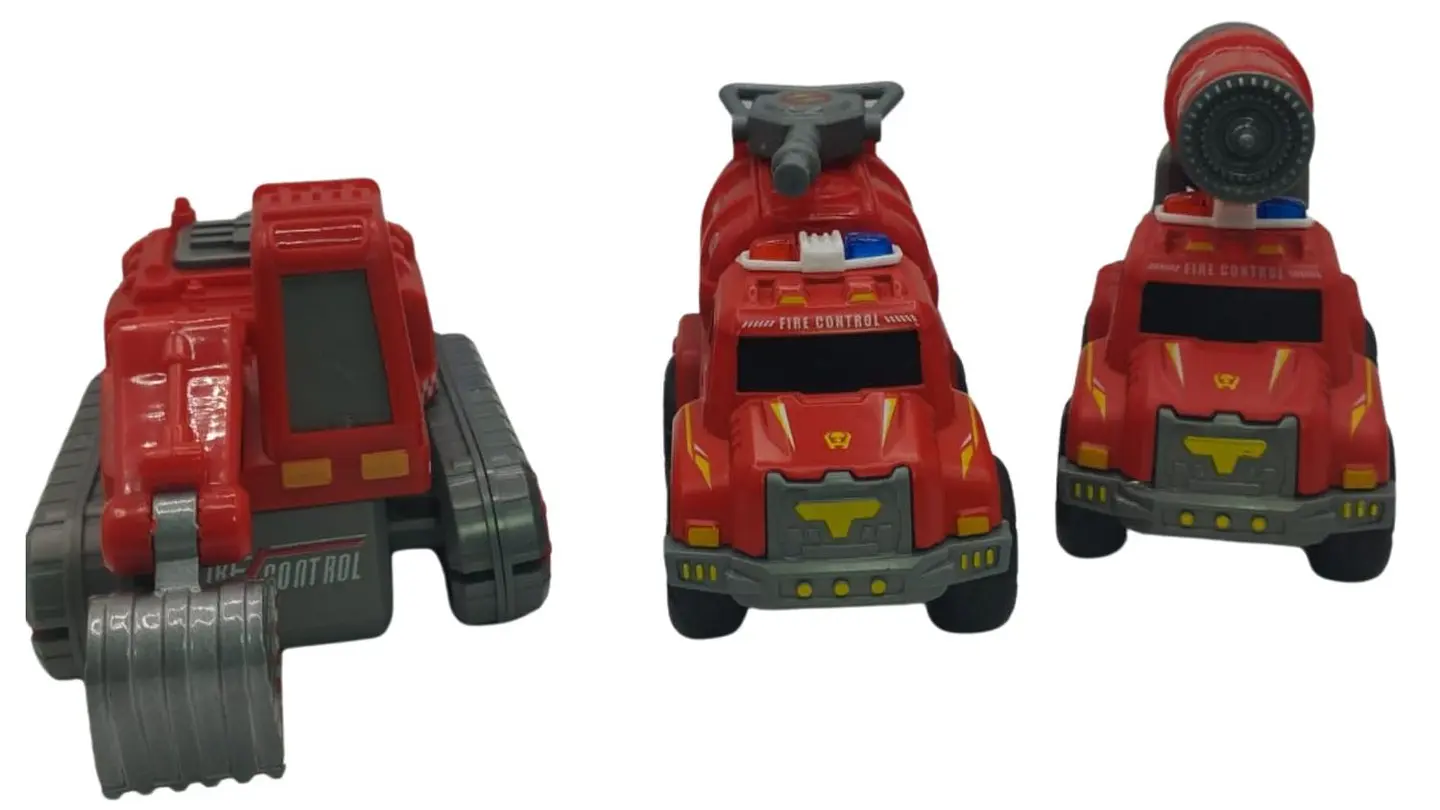 Transformable Metal Fire 6 En 1 Robot Vehículos De Bomberos 3