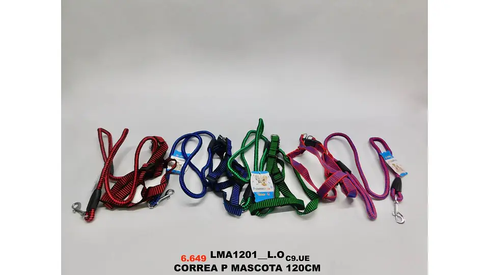 Set Correa y Arnés para Mascota 120 cm Resistente Colores 7