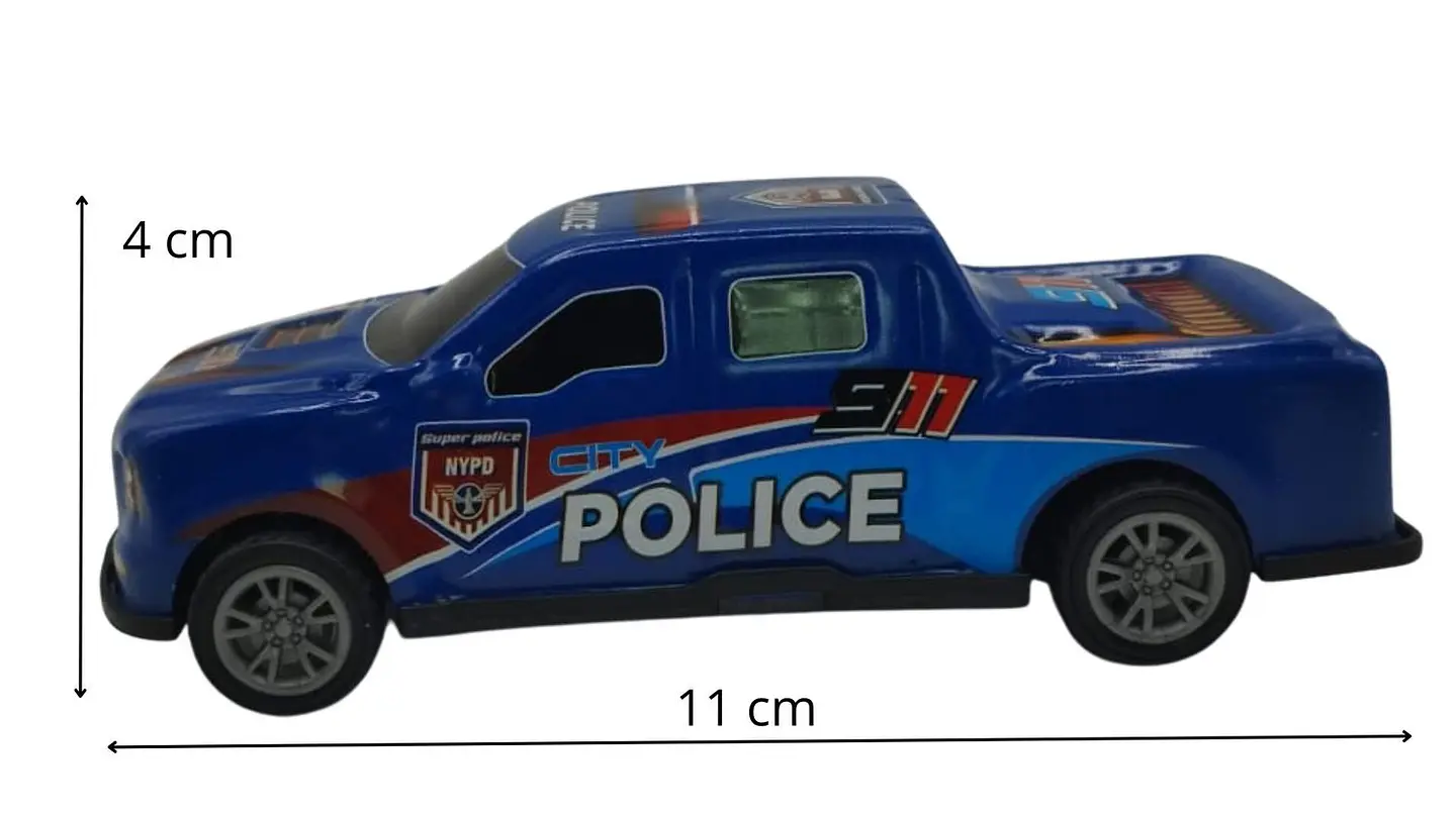 Set de Camionetas de Servicio para Niños en Bolsa  Policía, Ambulancia, Bomberos y Reparación 2