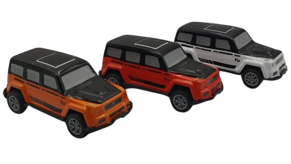 Set de Camionetas de Juguete x6 Colores Surtidos Bolsa 3