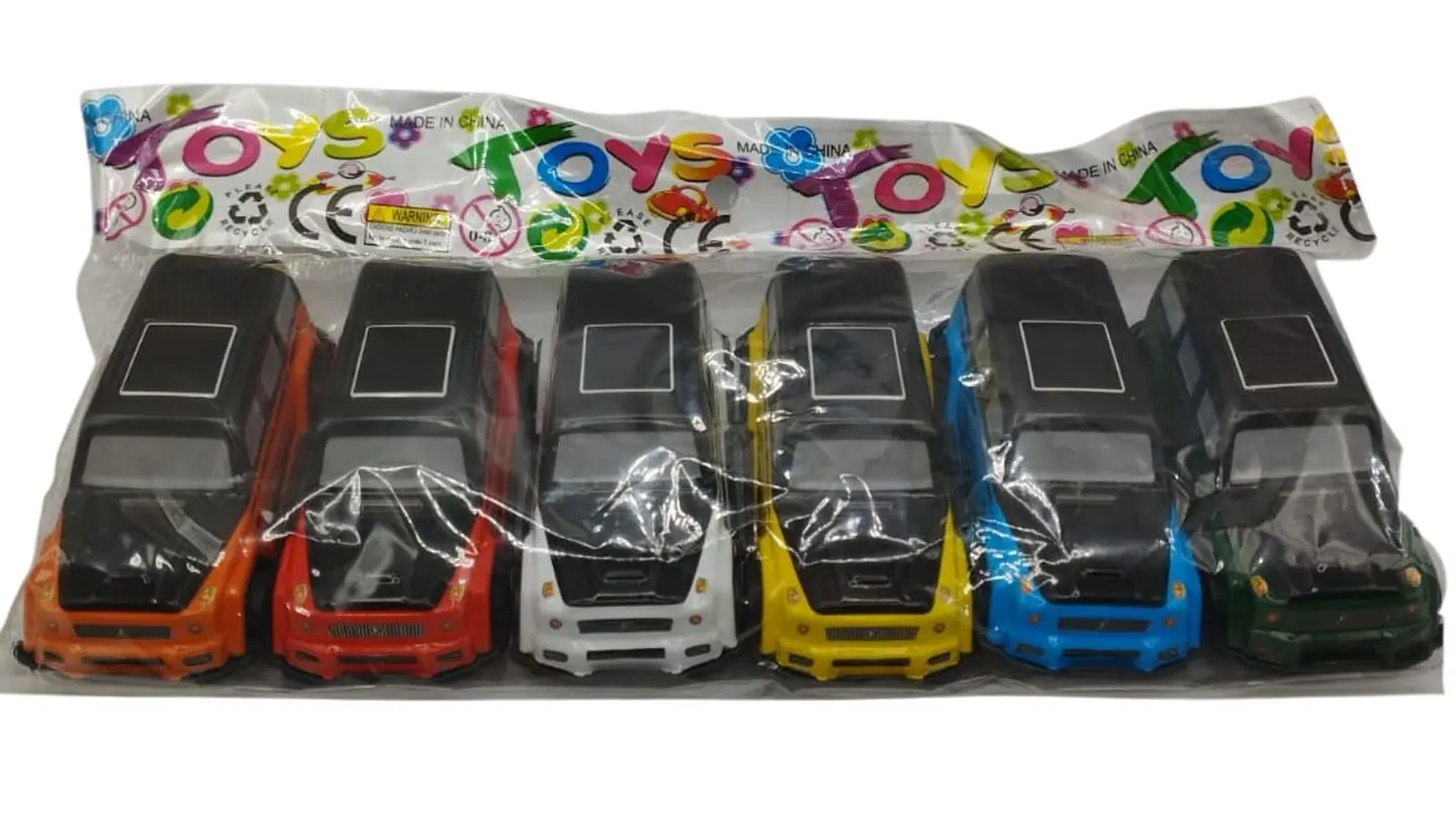 Set de Camionetas de Juguete x6 Colores Surtidos Bolsa 5