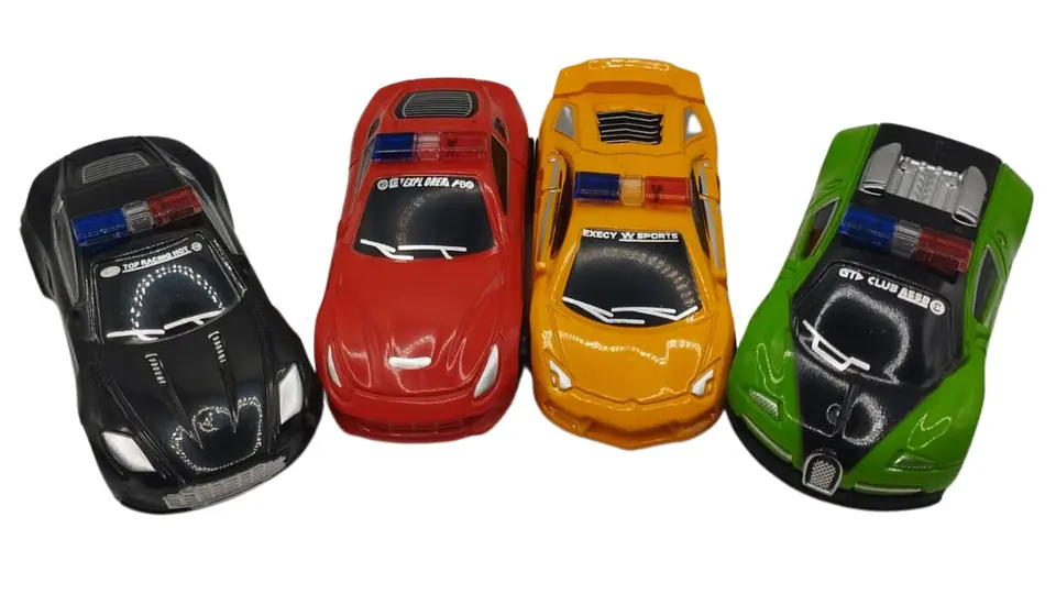 Set de 4 Carros de Policía de Juguete en Bolsa para Niños 5