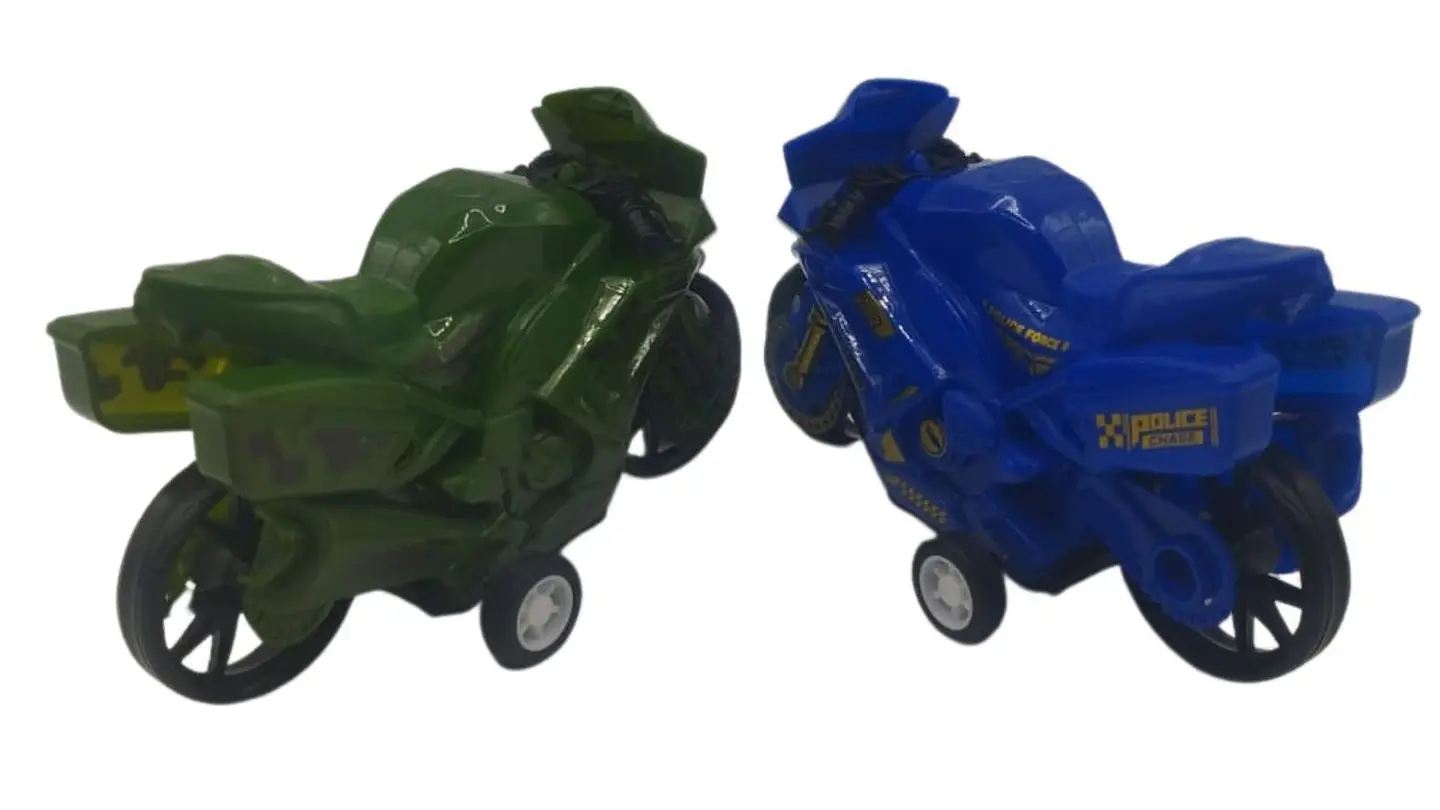 Set de 4 Motos de Juguete para Niños en Bolsa Colores Surtidos 2