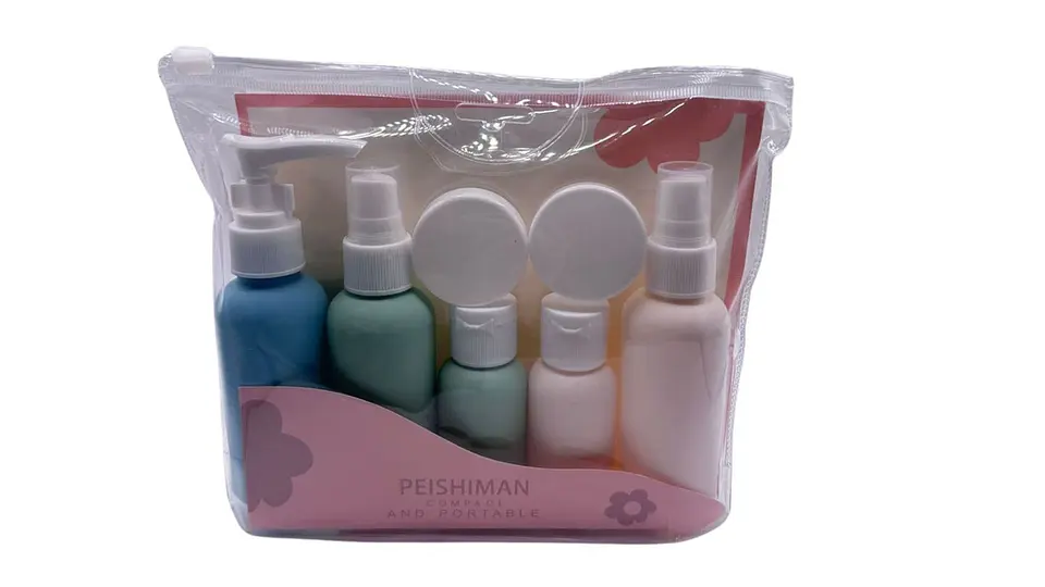 Set de Viaje 7 Piezas Botellas Recargables Portátil Líquidos 5