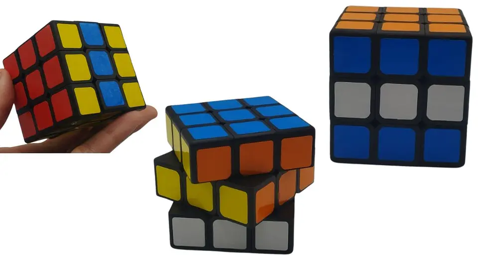 Cubo Rubik 3x3 Fondo Negro 6 cm 1
