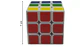 Cubo Rubik 3x3 Fondo Blanco 7 cm - Miniatura 3