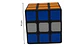 Cubo Rubik 3x3 Fondo Negro 6 cm - Miniatura 2