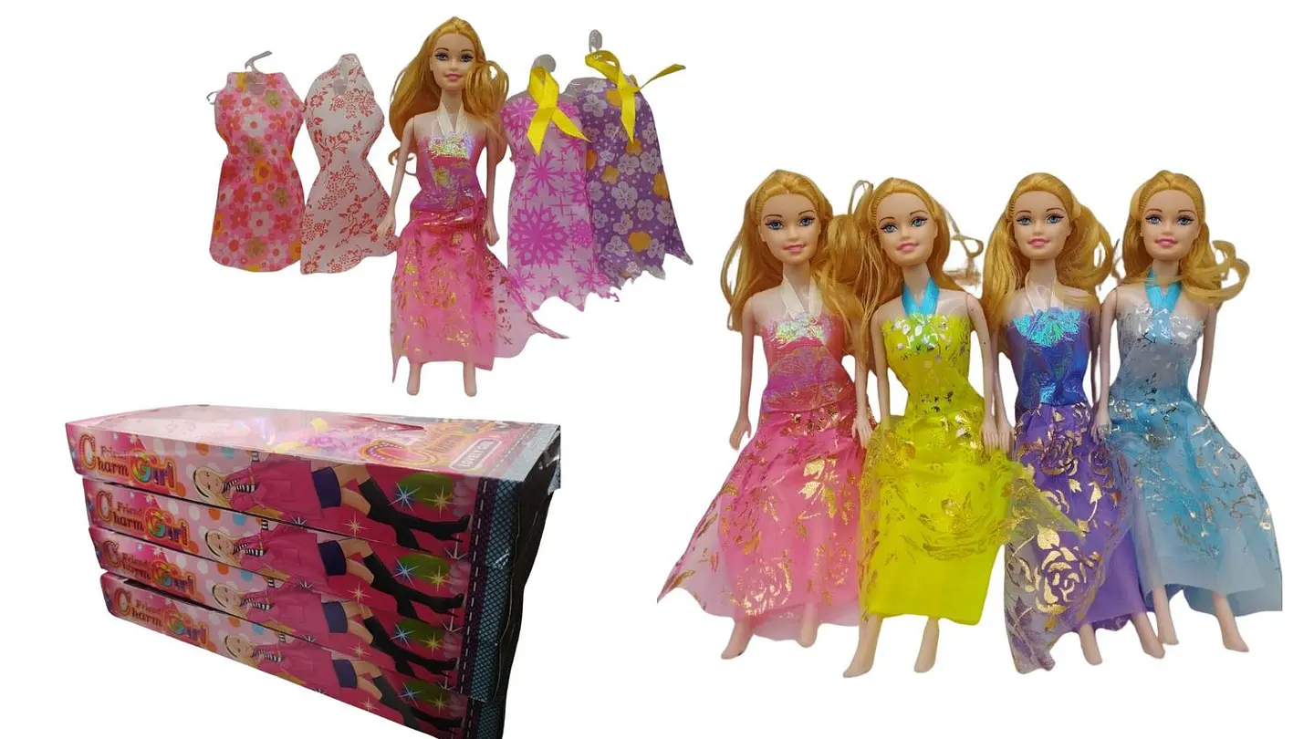 Muñeca con vestidos intercambiables Charm Girl 1