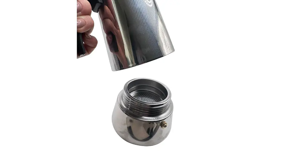 Cafetera Pequeña de Acero Inoxidable Práctica para Cocina 2