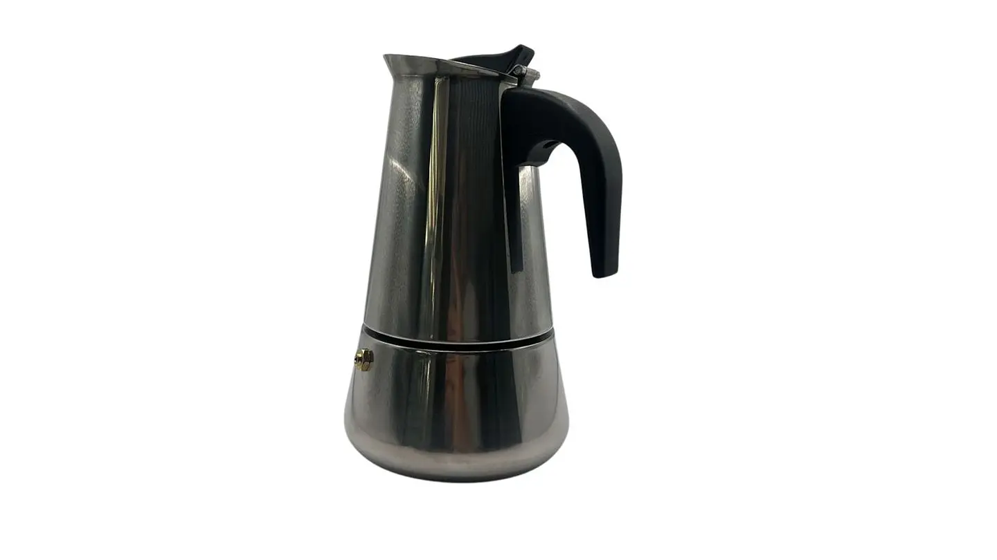 Cafetera Pequeña de Acero Inoxidable Práctica para Cocina 6