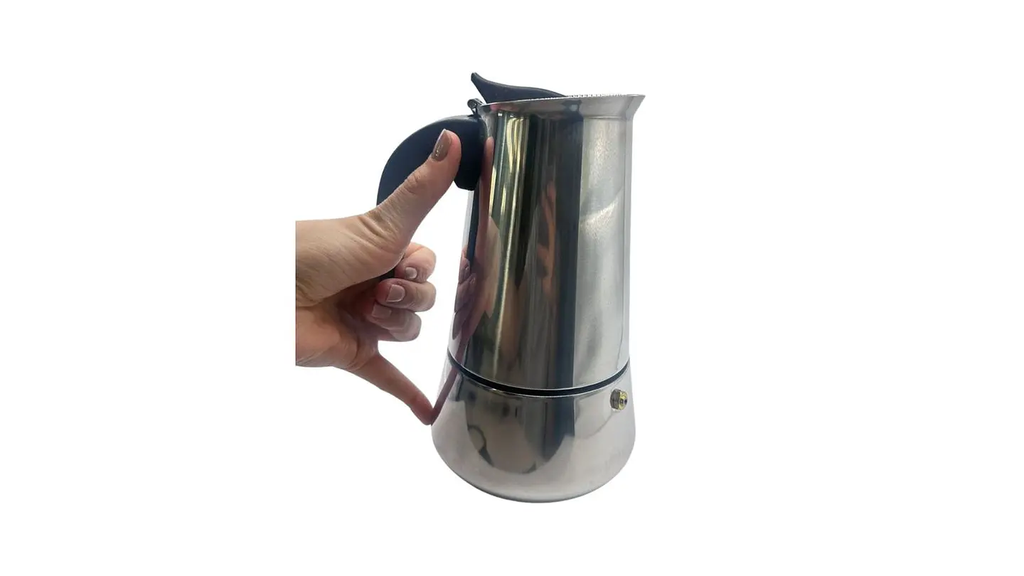 Cafetera Mediana de Acero Inoxidable Práctica para Cocina 2