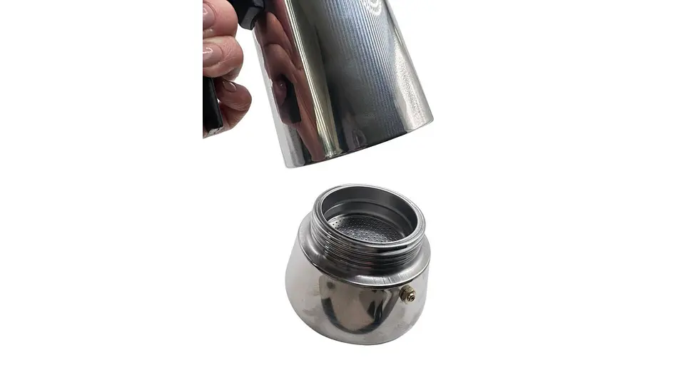 Cafetera Mediana de Acero Inoxidable Práctica para Cocina 3