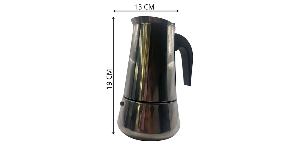 Cafetera Mediana de Acero Inoxidable Práctica para Cocina 4