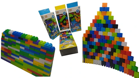 Set de Bloques Didácticos para Armar Niños Creativos Multicolor