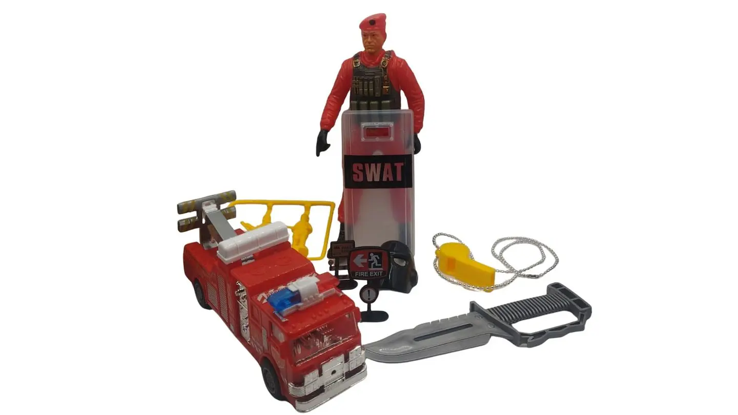 Juguete infantil tipo set de bomberos 4