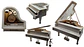 Piano Musical Caja Musical Bailarina Mini Piano Decorativo - Miniatura 1