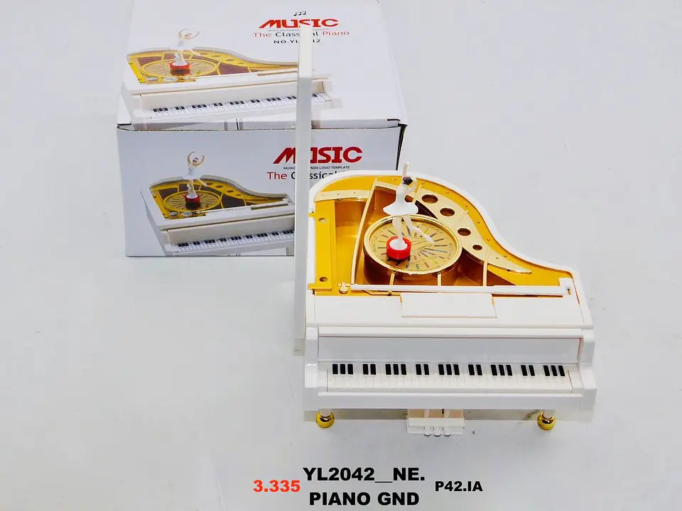 Piano Musical Caja Musical Bailarina Mini Piano Decorativo 3