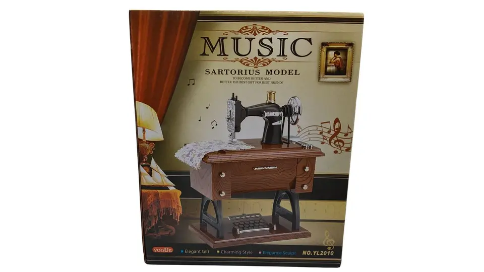 Caja Musical Máquina de Coser Decorativa 6