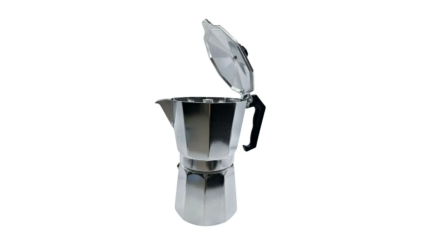 Cafetera Italiana en Aluminio 6 Tazas Clásica Elegante 2