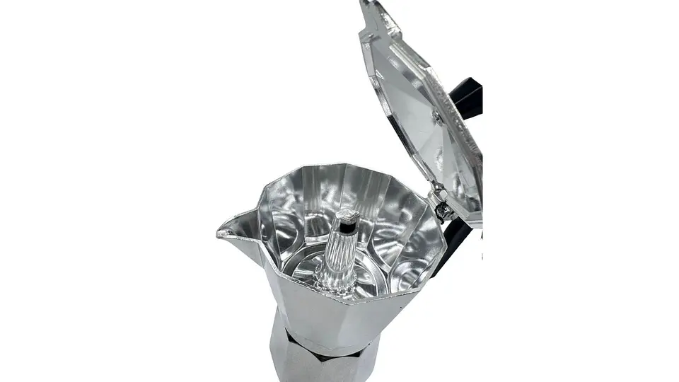 Cafetera Italiana en Aluminio 6 Tazas Clásica Elegante 3