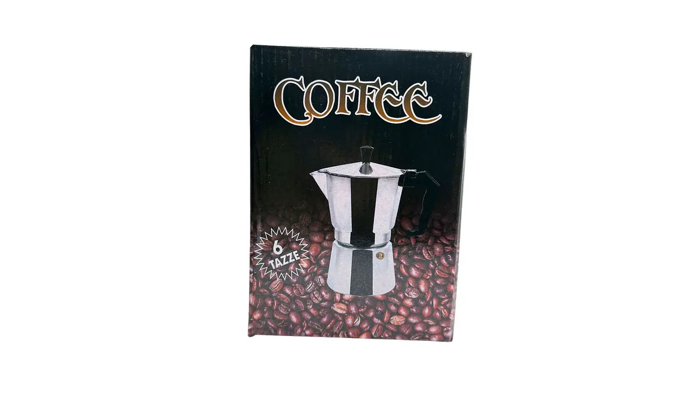 Cafetera Italiana en Aluminio 6 Tazas Clásica Elegante 5