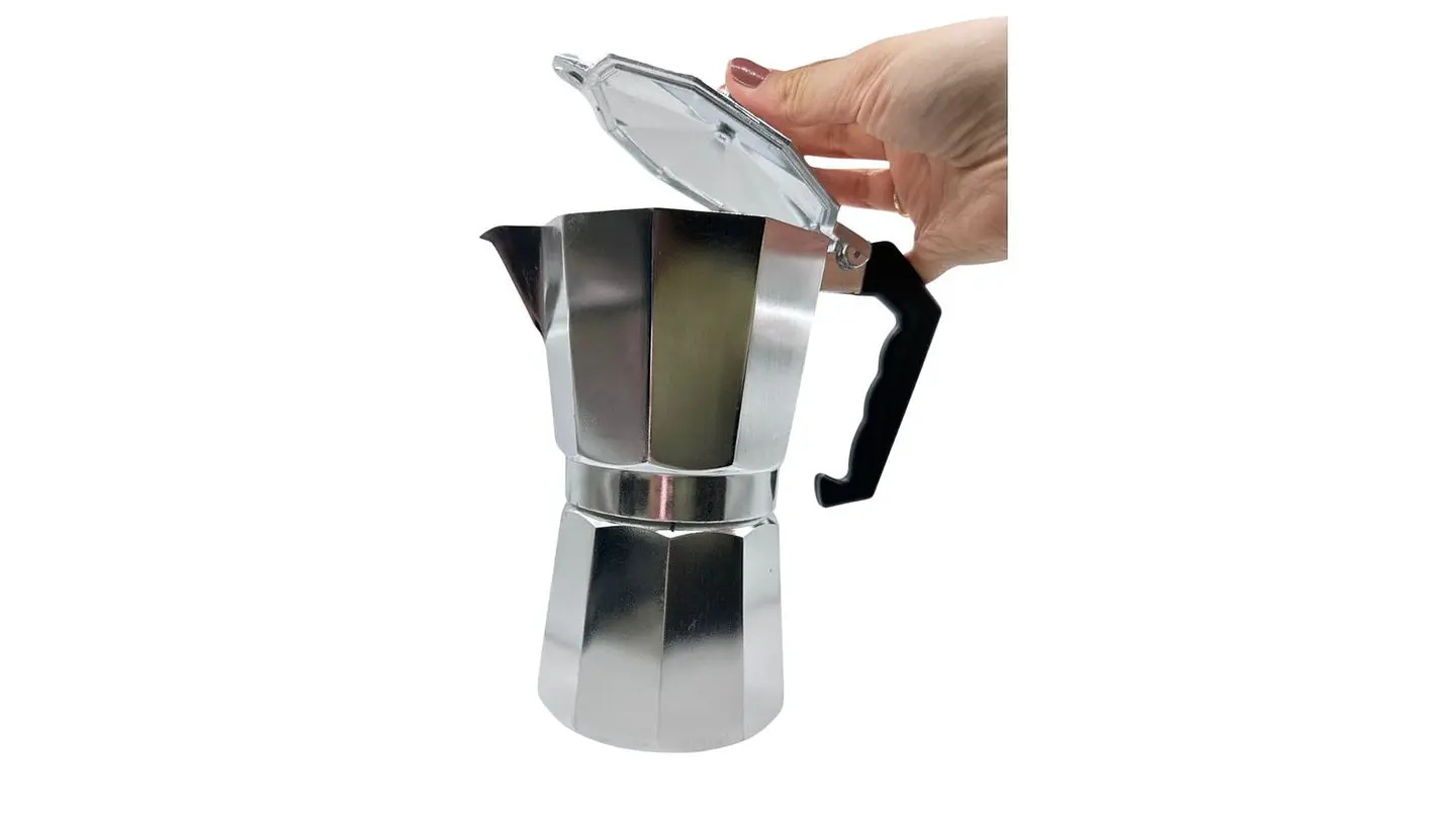 Cafetera Italiana de Aluminio 9 Tazas Clásica para Cocina 1
