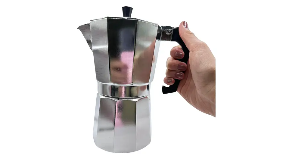 Cafetera Italiana de Aluminio 9 Tazas Clásica para Cocina 3