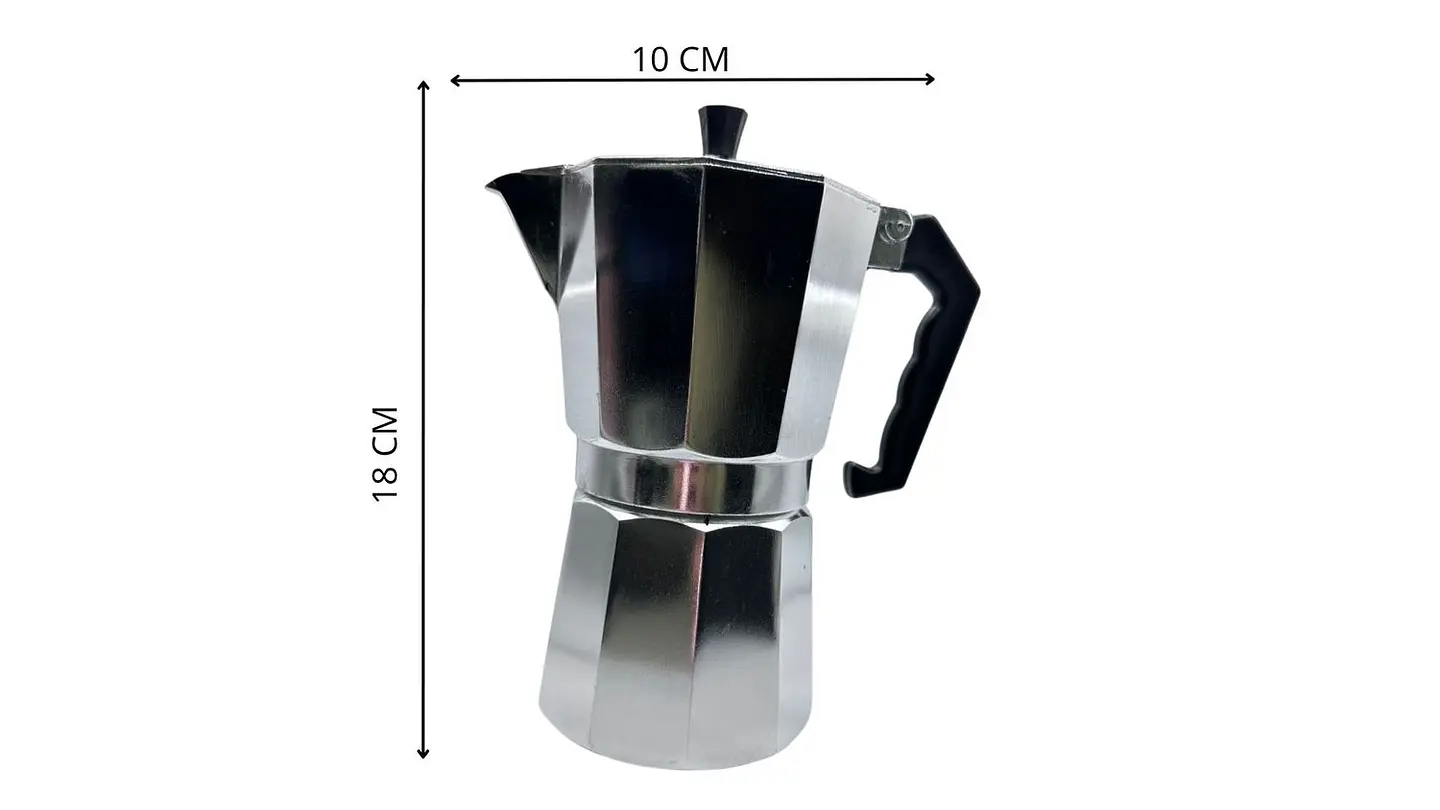 Cafetera Italiana de Aluminio 9 Tazas Clásica para Cocina 4