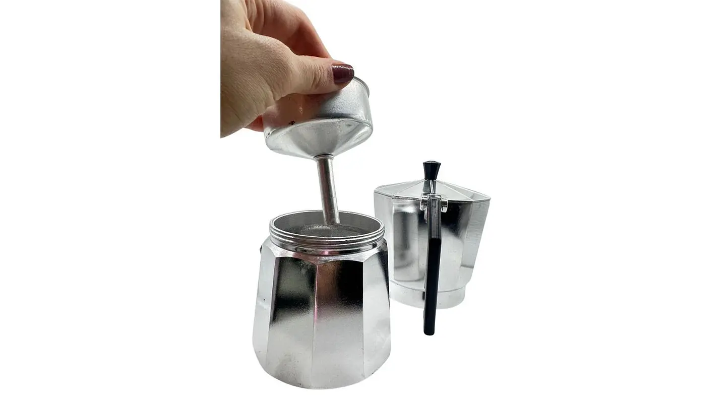 Cafetera Italiana de Aluminio 12 Tazas Ideal para el Hogar 6