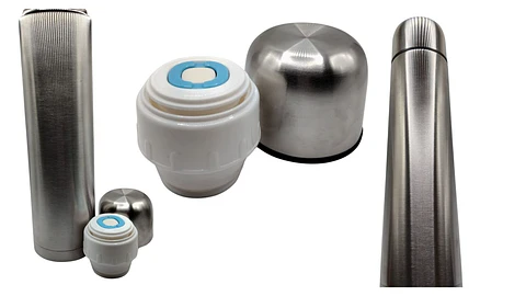Termo en acero inoxidable con capacidad de 1000 ml