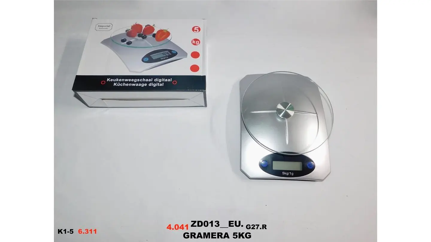 Gramera Digital 5Kg Plateada Alta Precisión Cocina Hogar 4