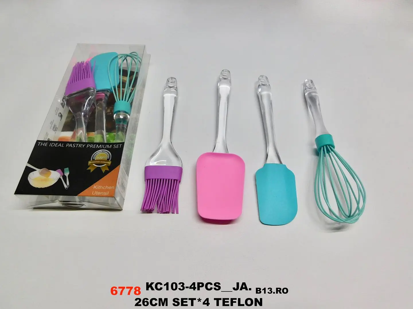 Set de utensilios de cocina para repostería elaborado en silicona 6