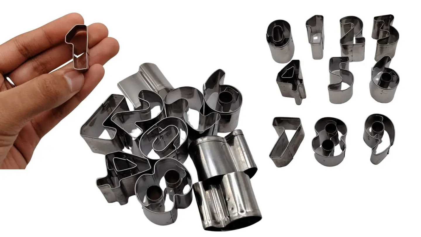 Set de Moldes Cortadores de Números para Repostería 1