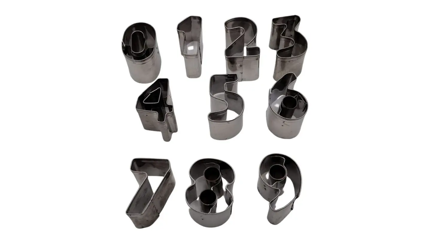 Set de Moldes Cortadores de Números para Repostería 2