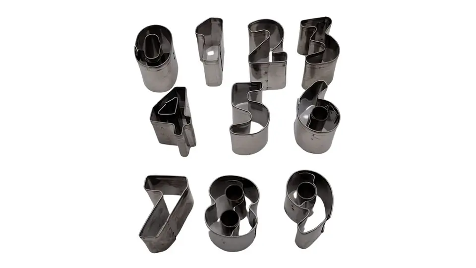 Set de Moldes Cortadores de Números para Repostería 2