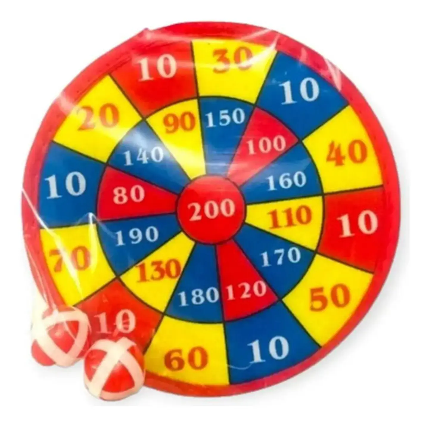 Juego De Tiro Al Blanco Con Pelotitas De Abrojo 28cm Juguete 1