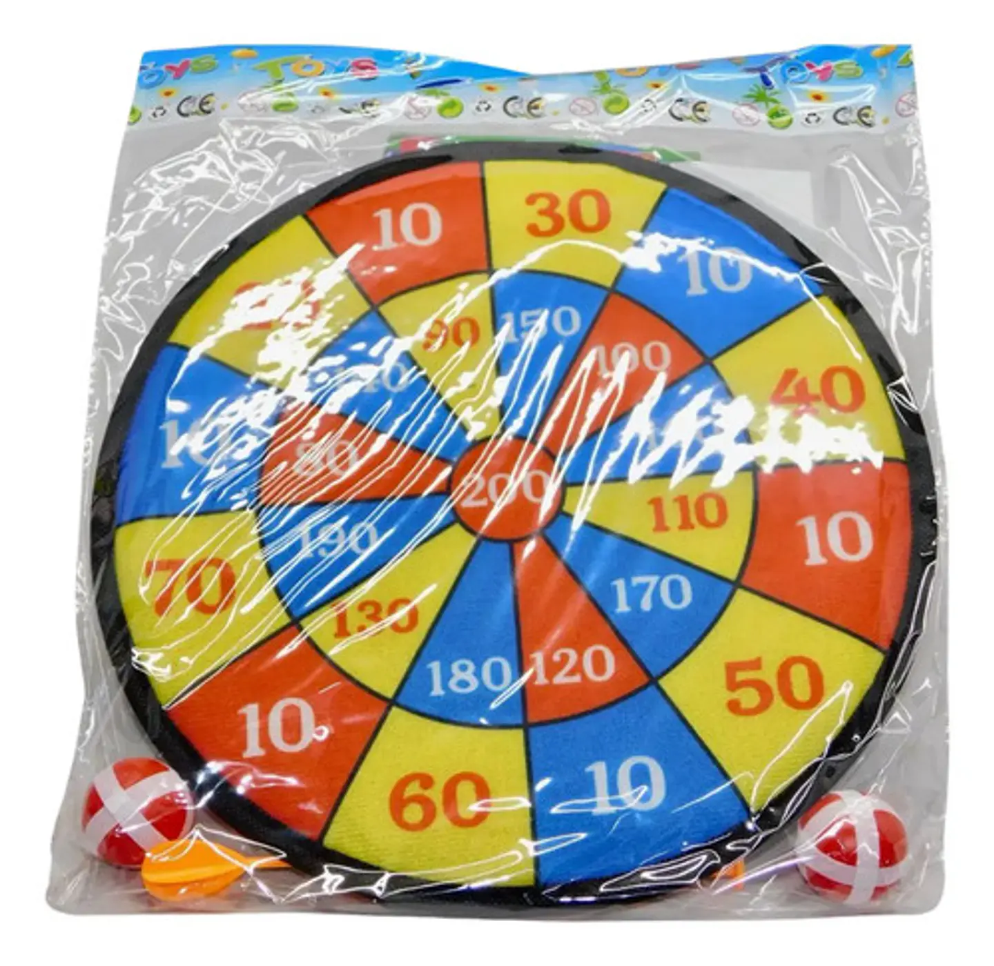 Juego De Tiro Al Blanco Con Pelotitas De Abrojo 28cm Juguete 2