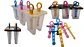 Set 6 Moldes Para Helado Casero Paletas Con Palito Colores - Miniatura 1