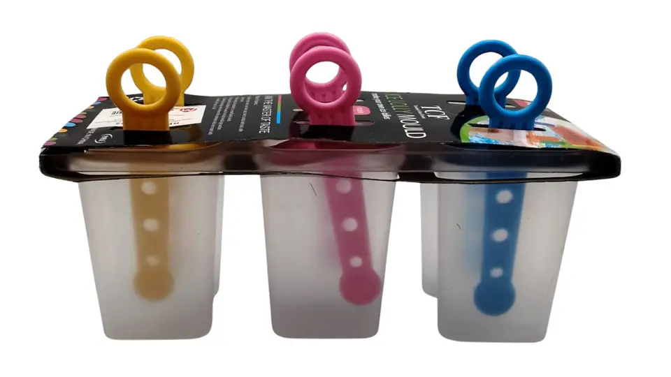 Set 6 Moldes Para Helado Casero Paletas Con Palito Colores 2