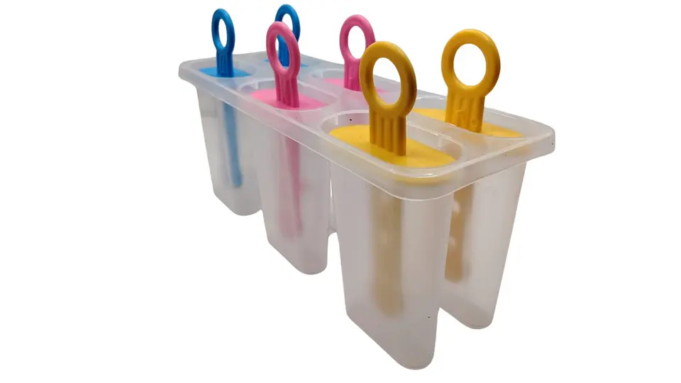 Set 6 Moldes Para Helado Casero Paletas Con Palito Colores 3