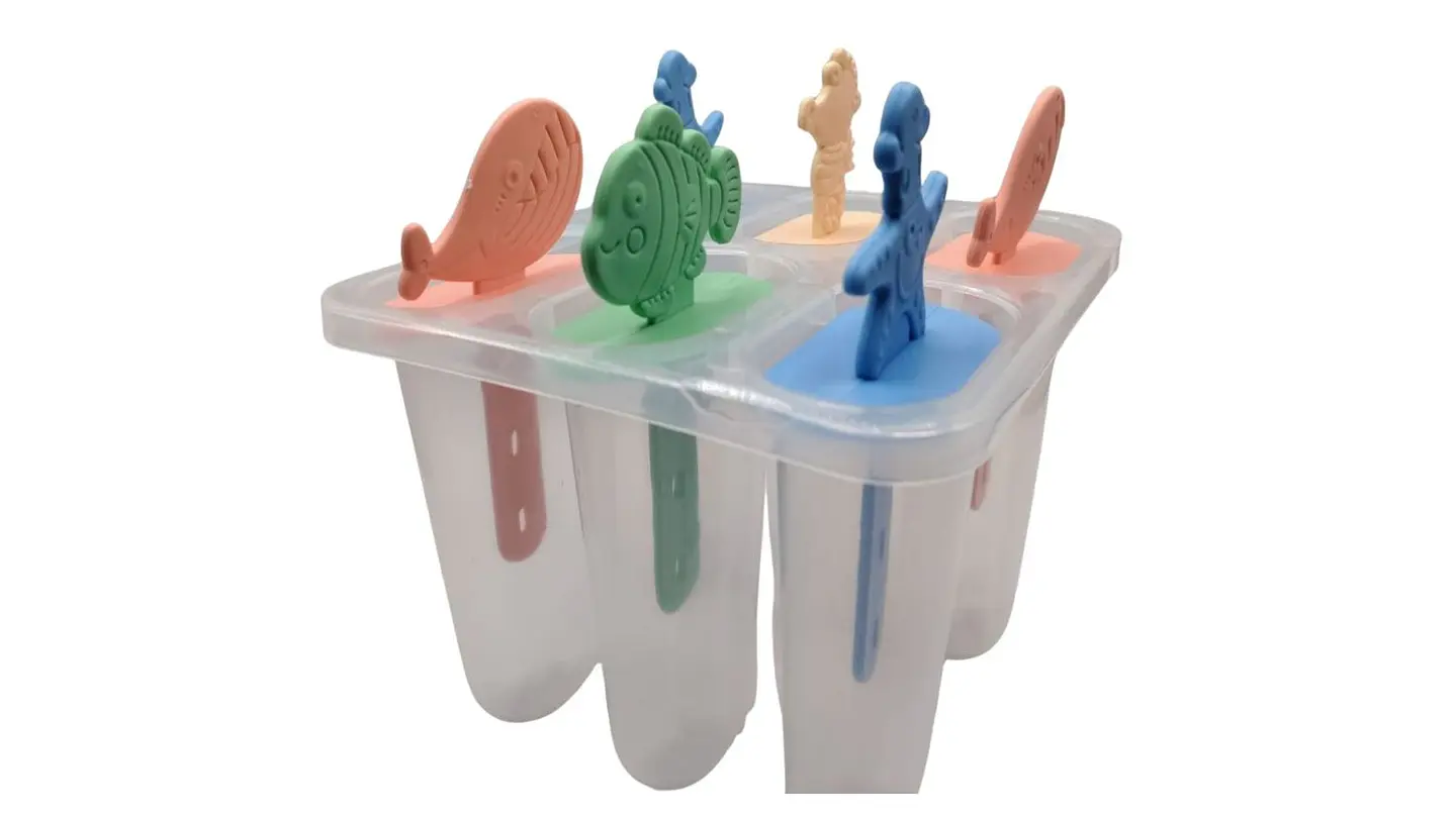 Moldes Para Helado Casero Set De 6 Con Palitos De Animales 3