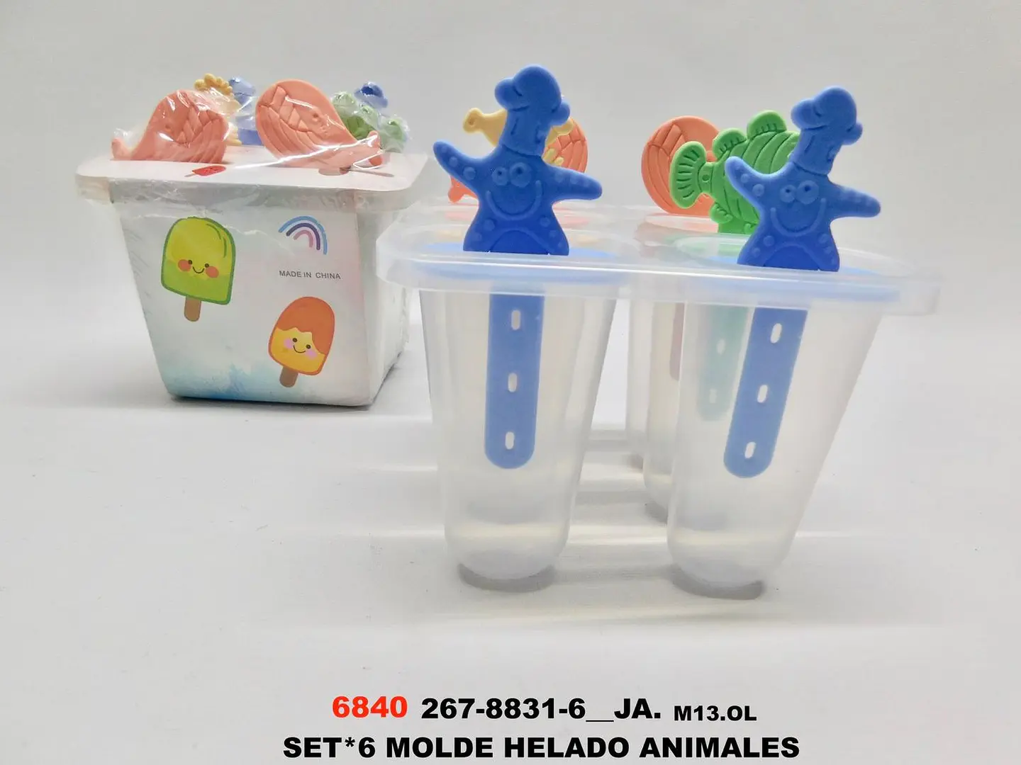 Moldes Para Helado Casero Set De 6 Con Palitos De Animales 5