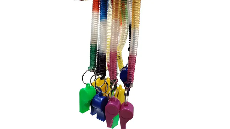 Set de Silbatos Deportivos con Resorte Colores Surtidos 5